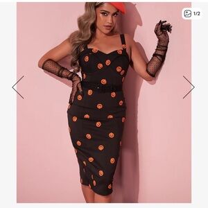 Vixen by Micheline Pitt Pumpkin King Wiggle Dress